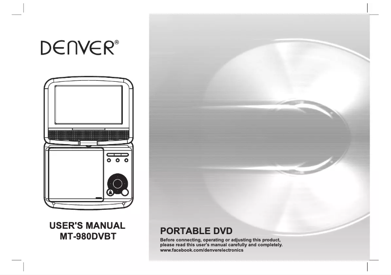 Página nº 1 - Manual de usuario Denver MT-980DVBT