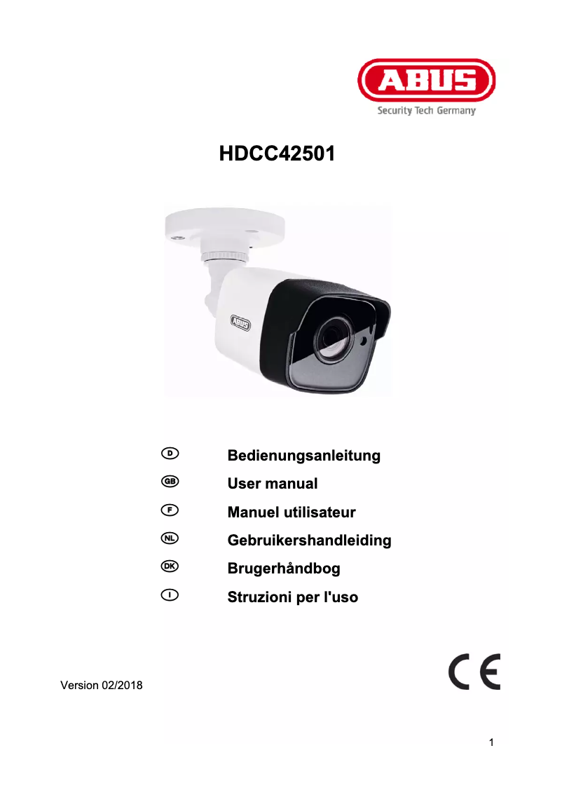 Imagen de la primera página del manual del dispositivo HDCC42501