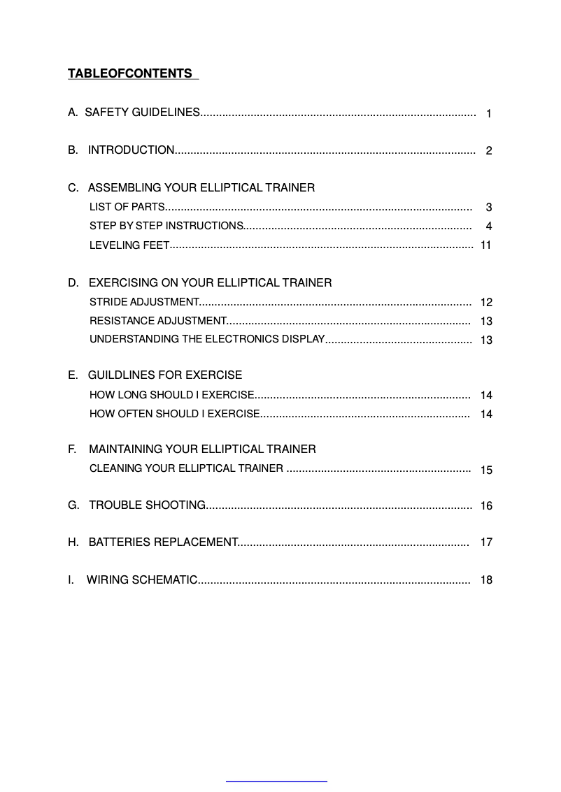 Página nº 1 - Manual de usuario SportsArt 803