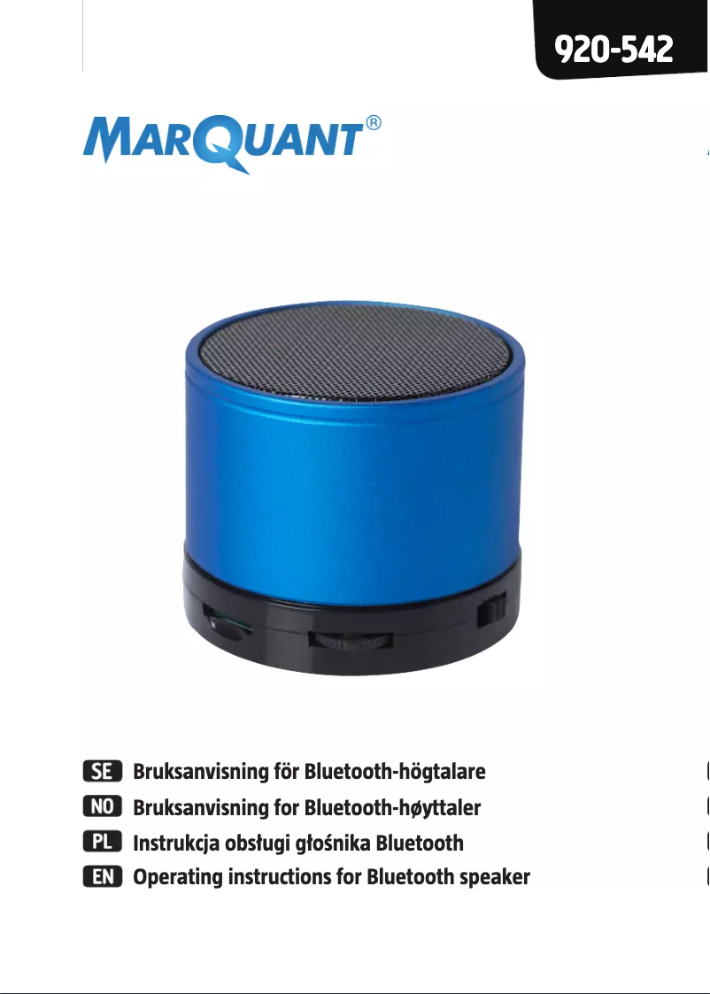 Imagen de la primera página del manual del dispositivo 920-542