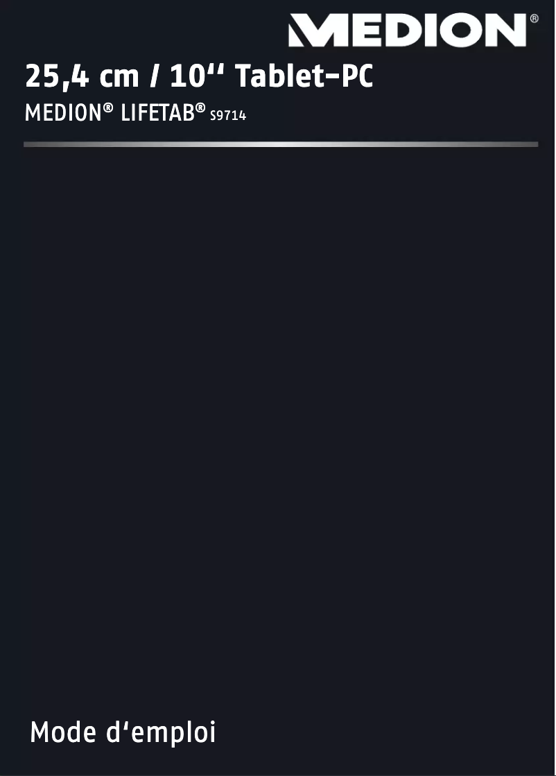 Página 1 del manual Manual de usuario Medion Lifetab S9714 (MD 98248)