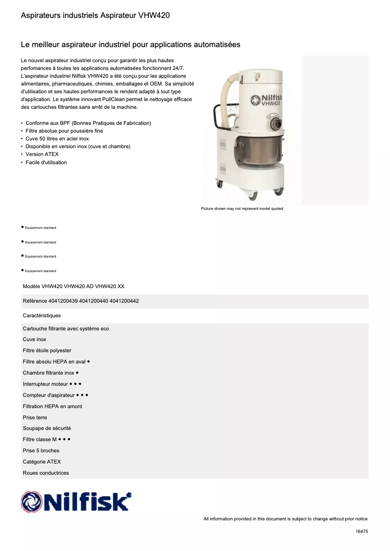Imagen de la primera página del manual del dispositivo VHW420