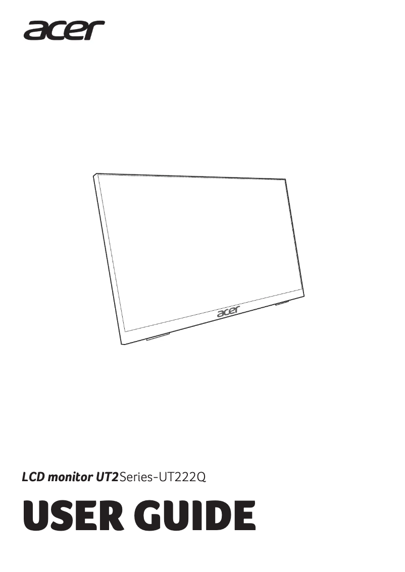 Imagen de la primera página del manual del dispositivo UT222Q