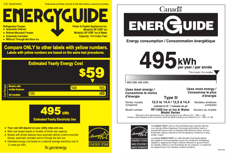 Imagen de la primera página del manual del dispositivo RF135BLPJX6