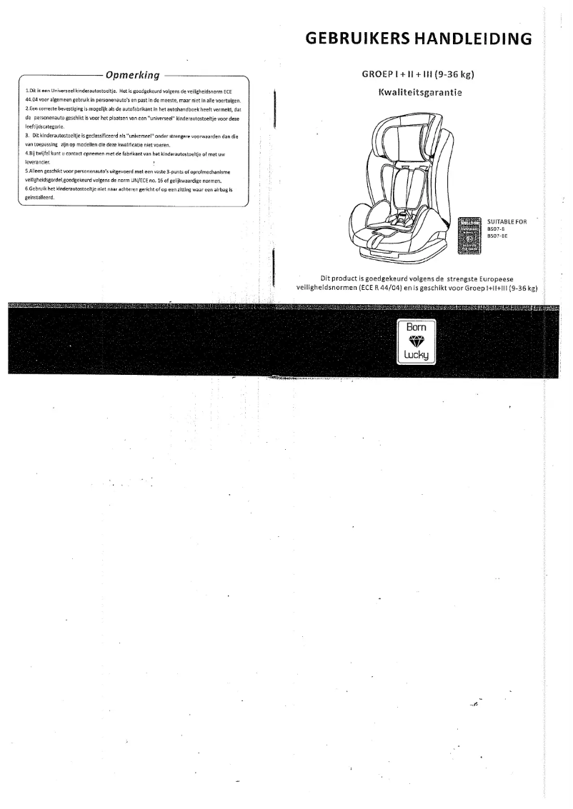 Página 1 del manual Manual de usuario Xadventure Born Lucky Kidz 123