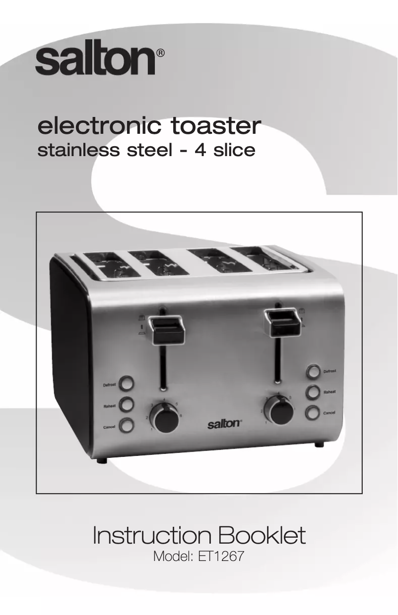 Página 1 del manual Manual de usuario Salton ET1267