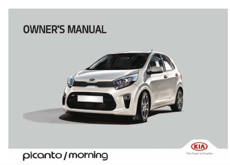 Página 1 del manual Manual de usuario Kia Picanto (2021)