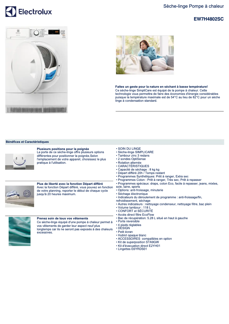 Imagen de la primera página del manual del dispositivo EW7H4802SC