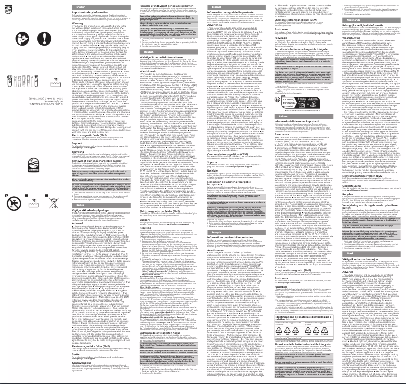 Página 1 del manual Manual de usuario Philips MG5930