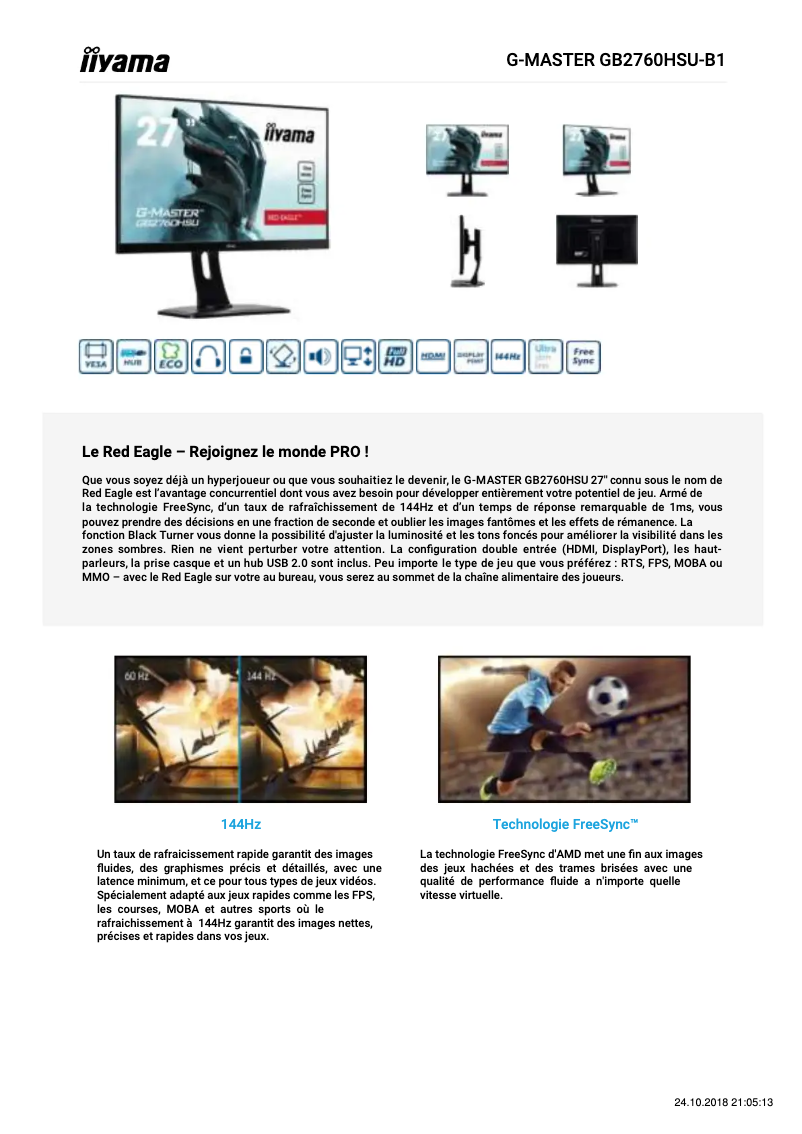 Imagen de la primera página del manual del dispositivo G-Master GB2760HSU