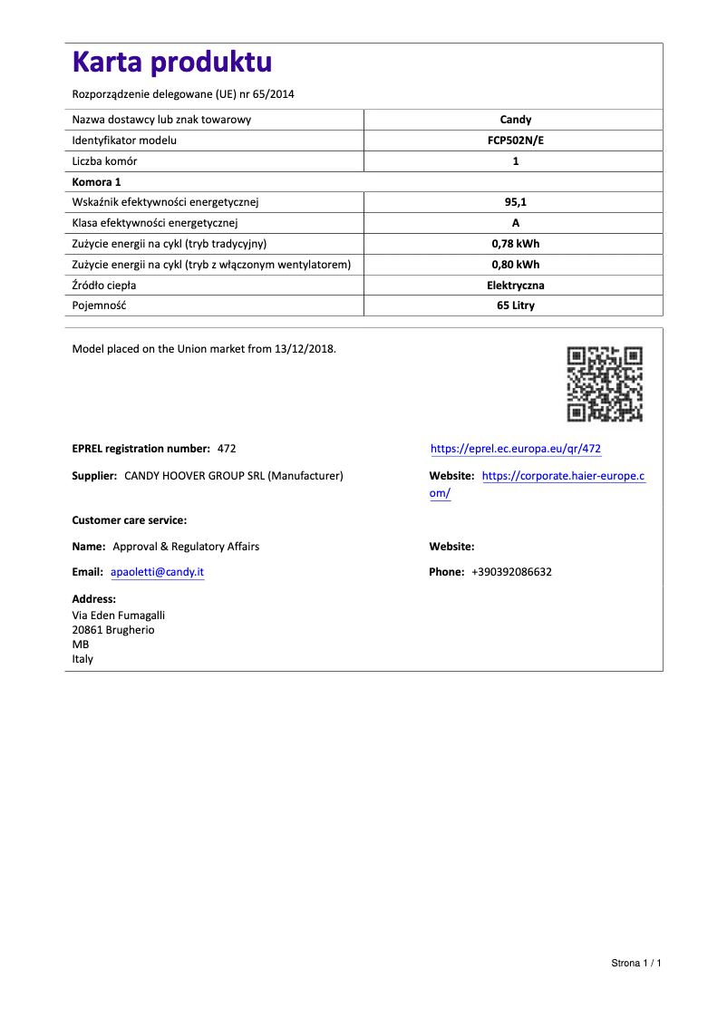 Imagen de la primera página del manual del dispositivo FCP502N/E