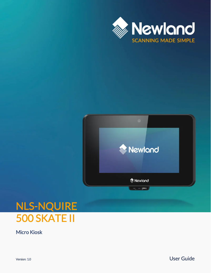 Página nº 1 - Manual de usuario Newland NQuire 500 Skate II