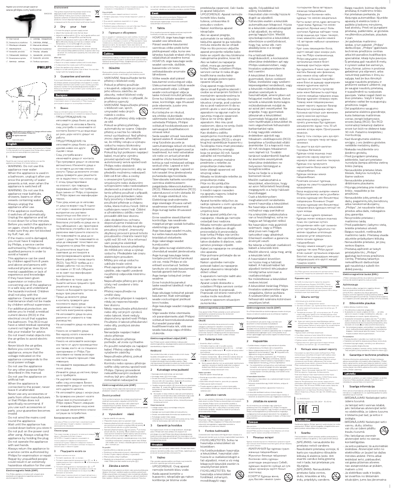 Página 1 del manual Manual de usuario Philips DryCare Essential BHD030