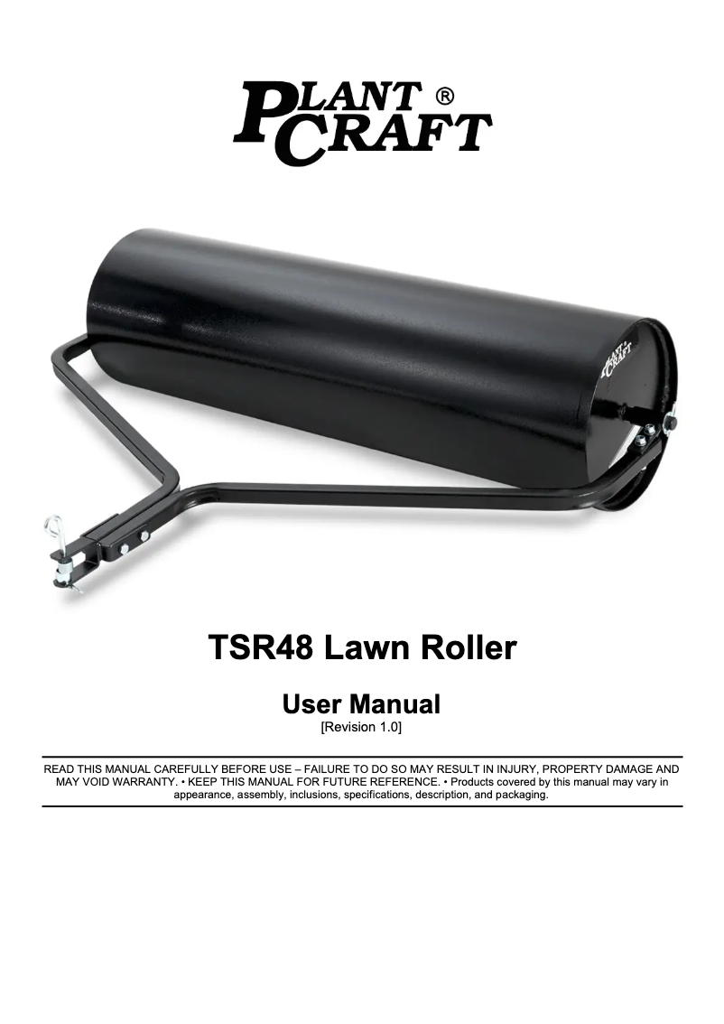 Imagen de la primera página del manual del dispositivo TSR48