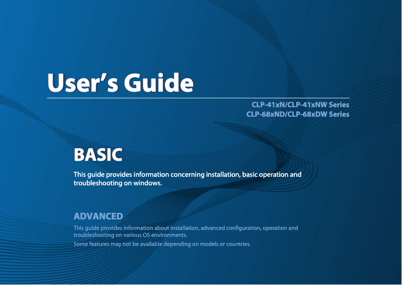Imagen de la primera página del manual del dispositivo CLP-680DW