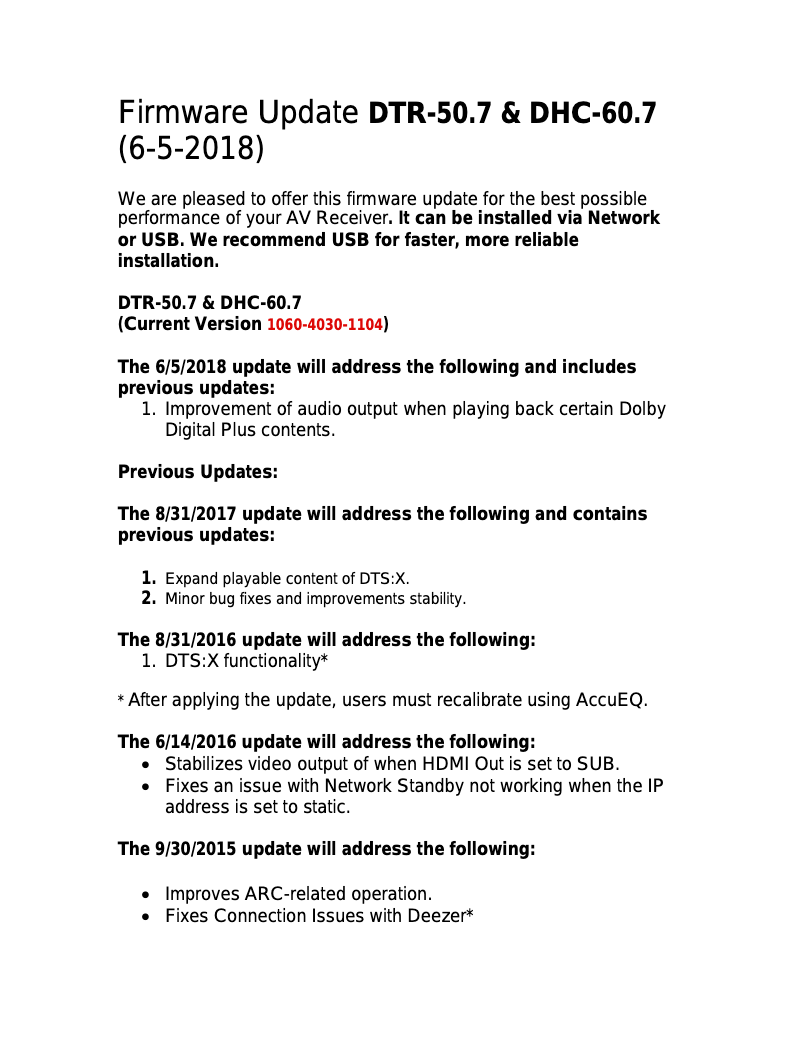 Página 1 del manual Instrucciones / montaje Integra DHC-60.7