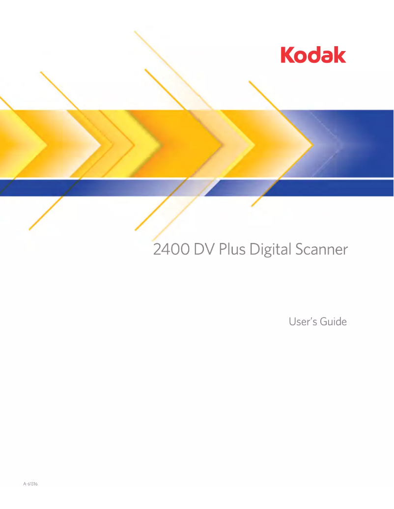 Imagen de la primera página del manual del dispositivo 2400 DV Plus