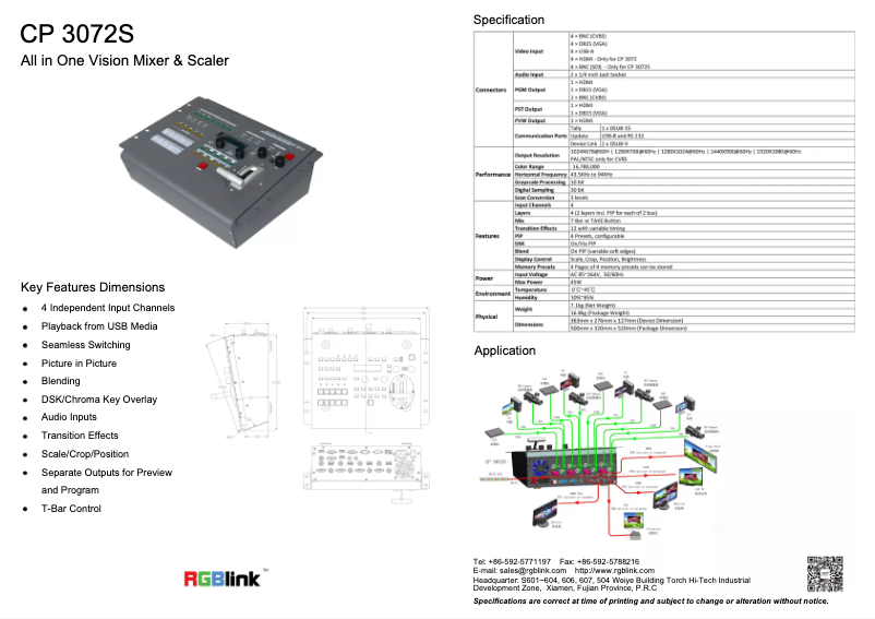 Imagen de la primera página del manual del dispositivo CP 3072S