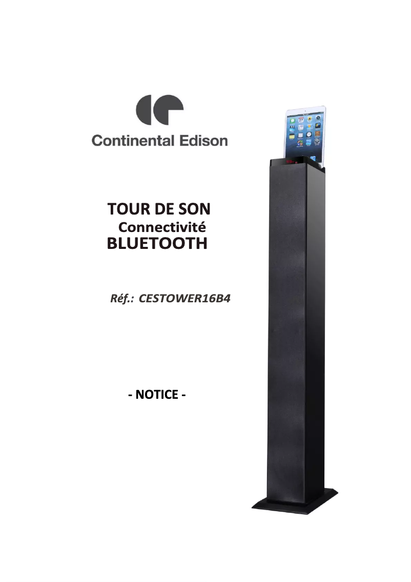 Imagen de la primera página del manual del dispositivo CESTOWER16B4