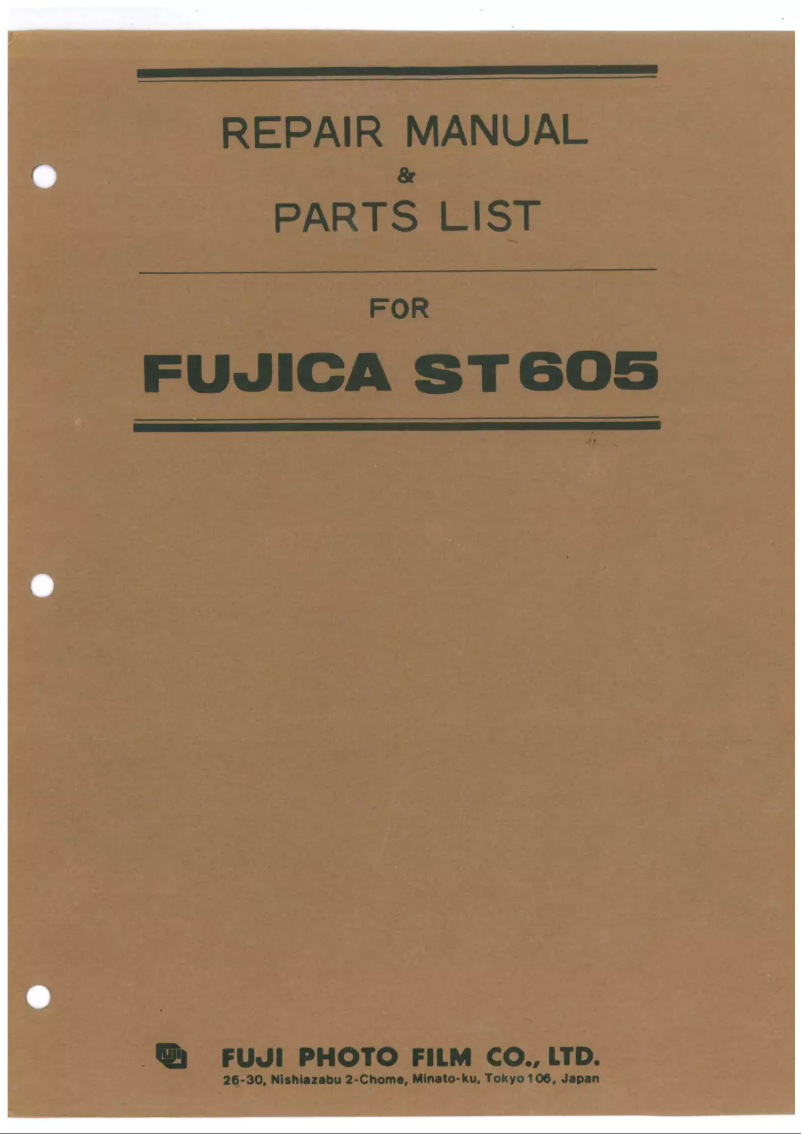 Página 1 del manual Manual de usuario Fuji ST605