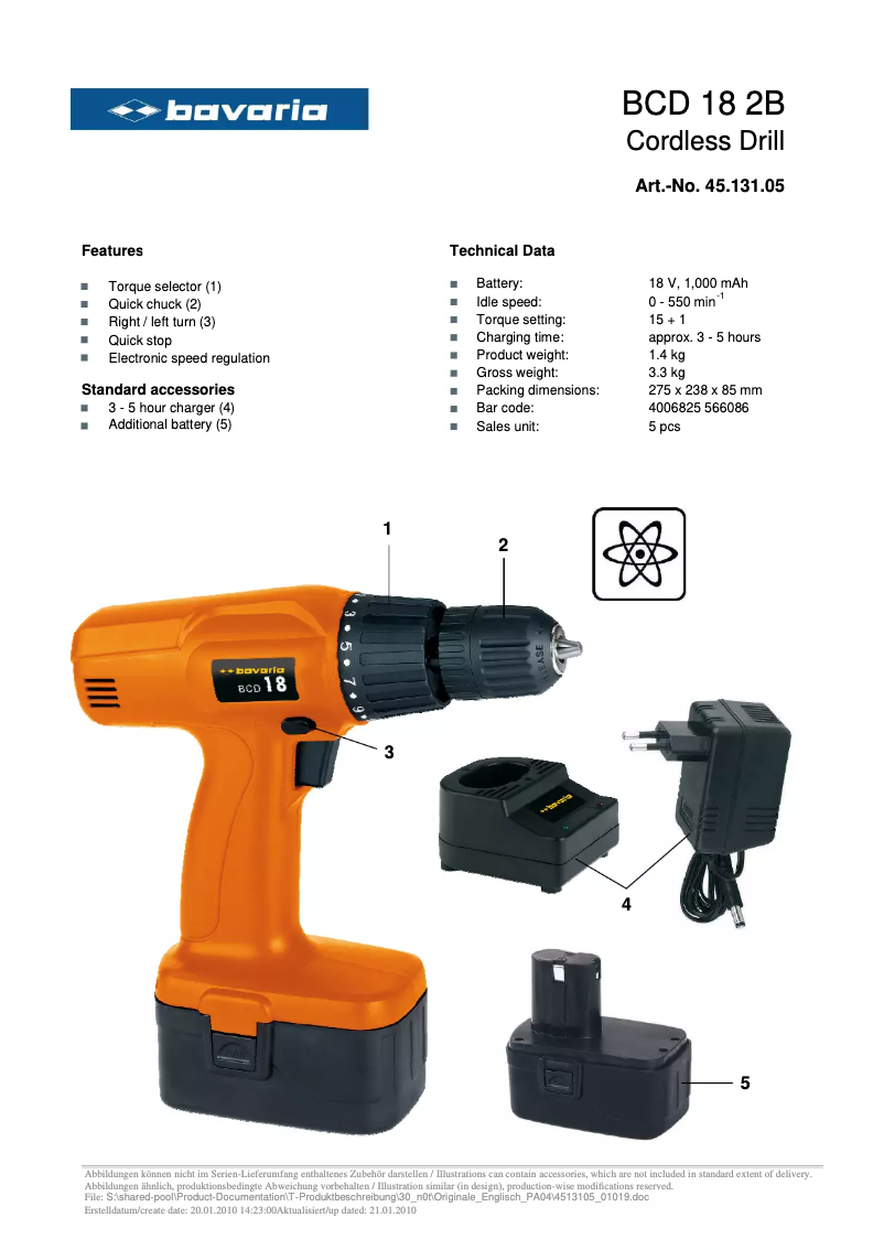 Página nº 1 - Manual de usuario Bavaria BCD 18 2B