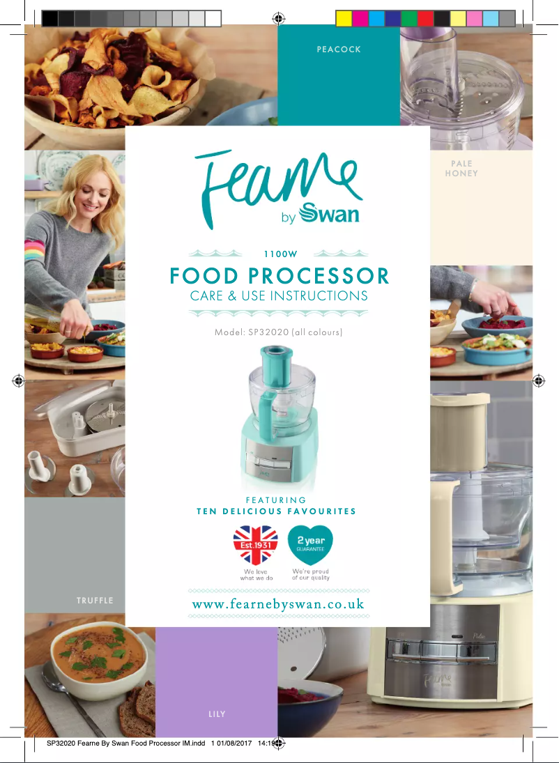 Imagen de la primera página del manual del dispositivo SP32020LYN