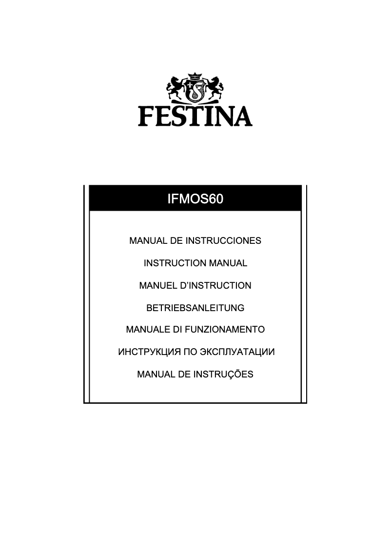 Página 1 del manual Manual de usuario Festina F6412