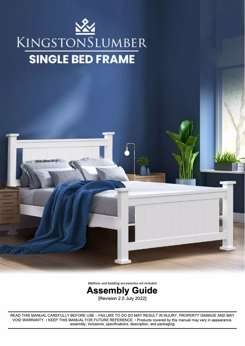 Página 1 del manual Manual de usuario Kingston Slumber FURBDFKNGA94SW