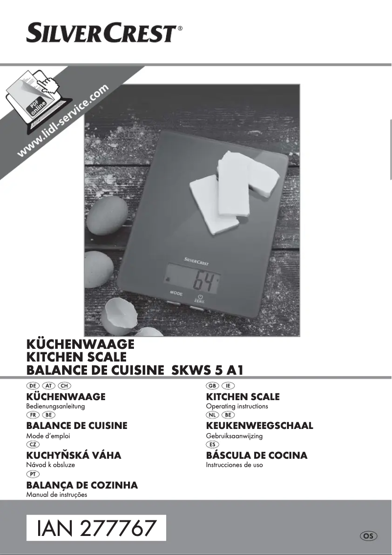 Imagen de la primera página del manual del dispositivo SKWS 5 A1