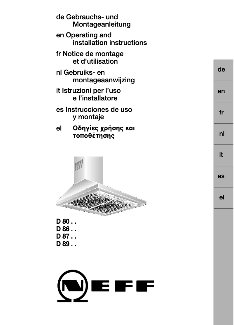 Imagen de la primera página del manual del dispositivo D69B20S0