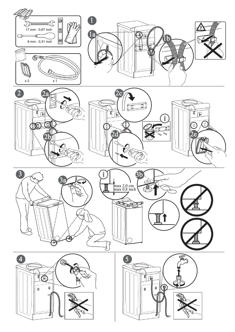 Página 1 del manual Instrucciones de seguridad Indesit BTW C1200 6N