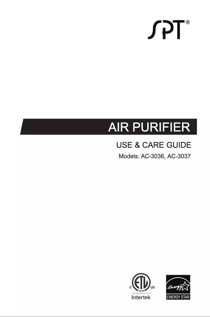 Página 1 del manual Manual de usuario SPT AC-3036