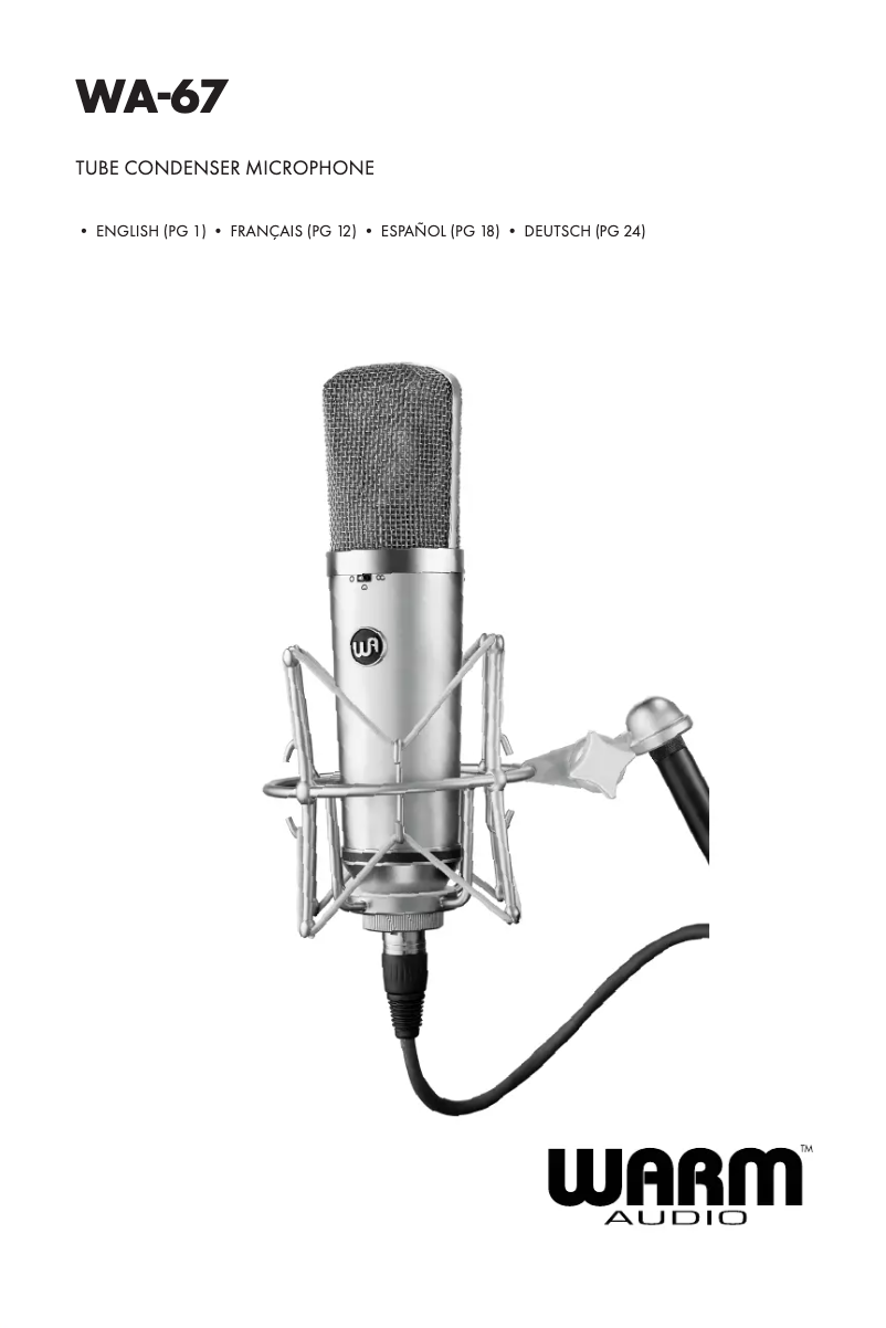 Imagen de la primera página del manual del dispositivo WA-67