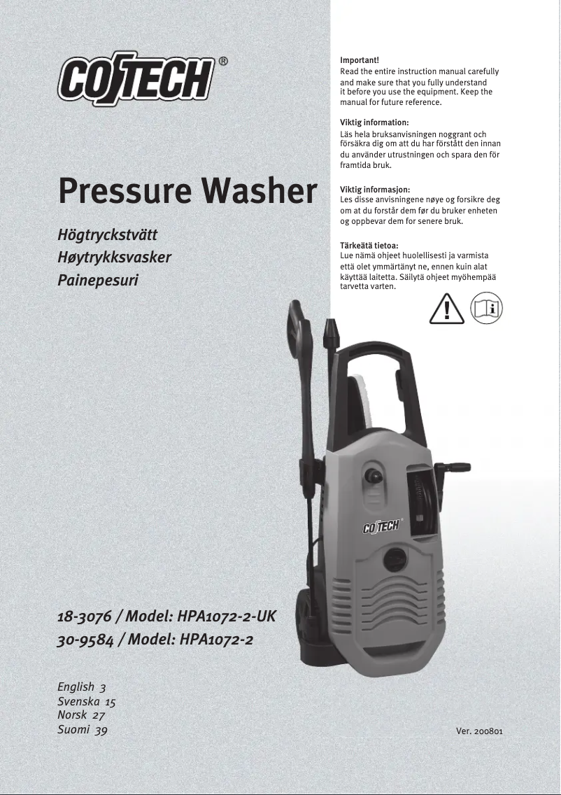 Página 1 del manual Manual de usuario Cotech HPA1072-2