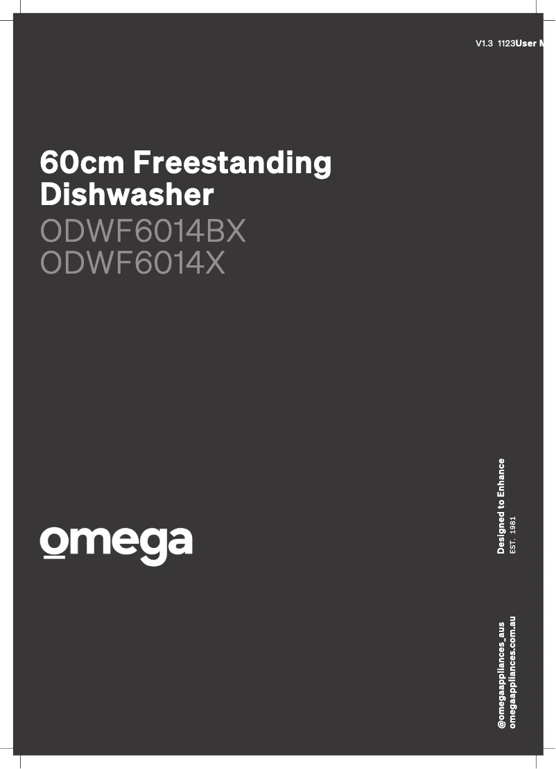 Página 1 del manual Manual de usuario Omega ODWF6014BX