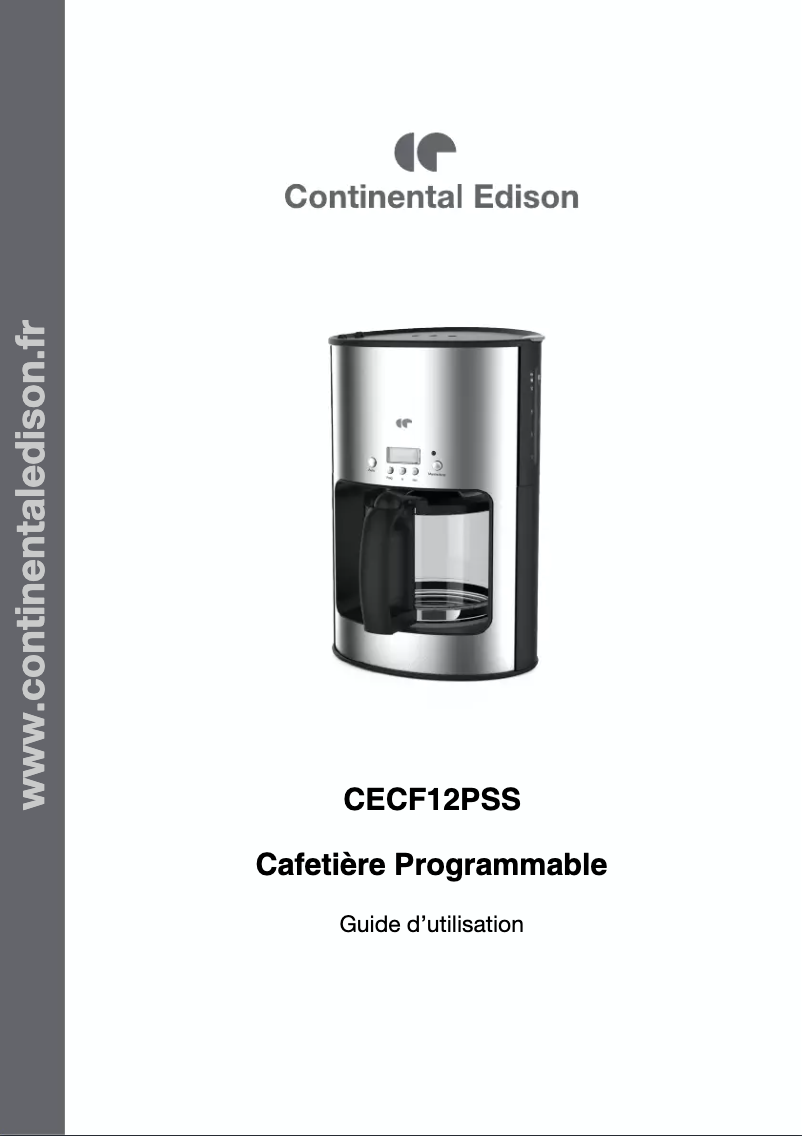 Página 1 del manual Manual de usuario Continental Edison CECF12PSS