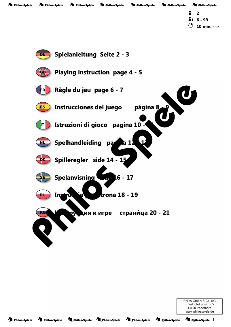 Página 1 del manual Manual de usuario Philos 2517