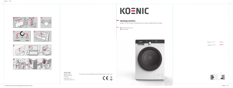 Página nº 1 - Manual de usuario Koenic KWM 8132 B INV