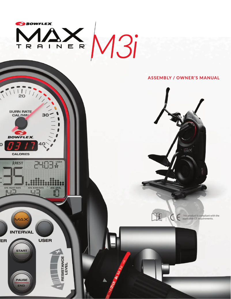 Página nº 1 - Instrucciones / montaje Bowflex Max Trainer M3