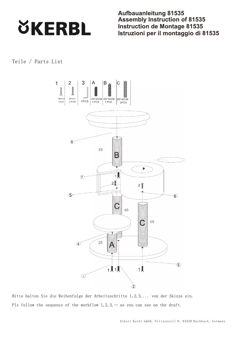 Página 1 del manual Manual de usuario Kerbl Fridolin 81535