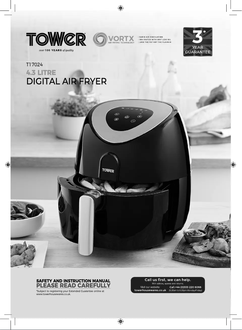 Página 1 del manual Manual de usuario Tower Vortx T17024