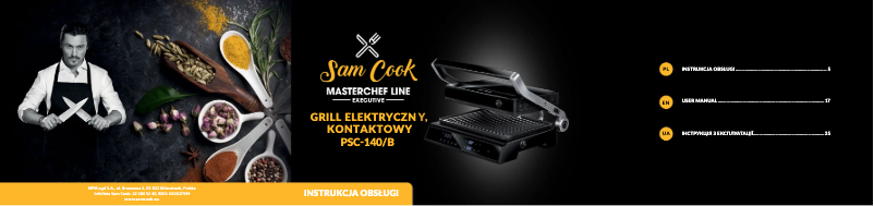 Página 1 del manual Manual de usuario Sam Cook PSC-140/B