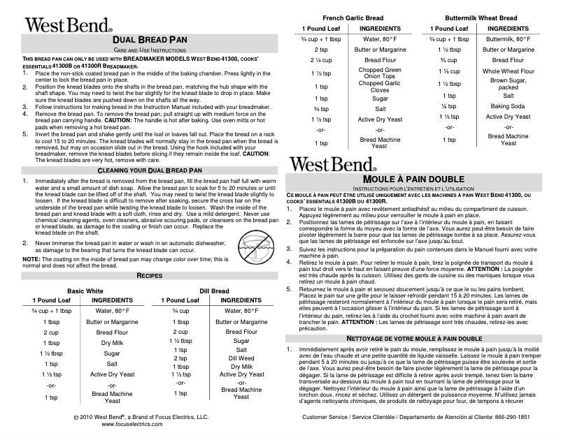 Página 1 del manual Manual de usuario WestBend P53-297