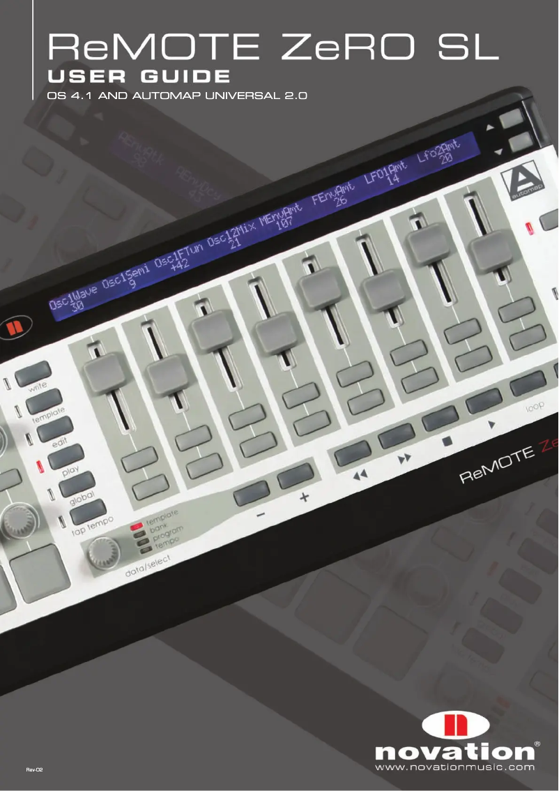 Imagen de la primera página del manual del dispositivo ReMOTE ZeRO SL