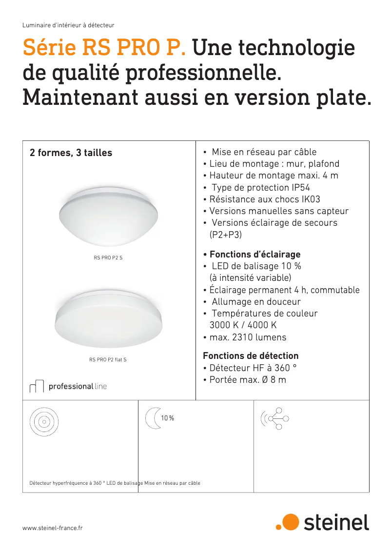 Imagen de la primera página del manual del dispositivo RS PRO P1 Flat S