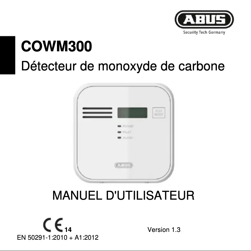 Página 1 del manual Manual de usuario Abus COWM300