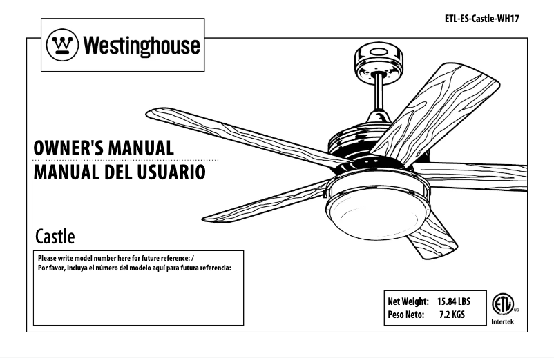Imagen de la primera página del manual del dispositivo Castle
