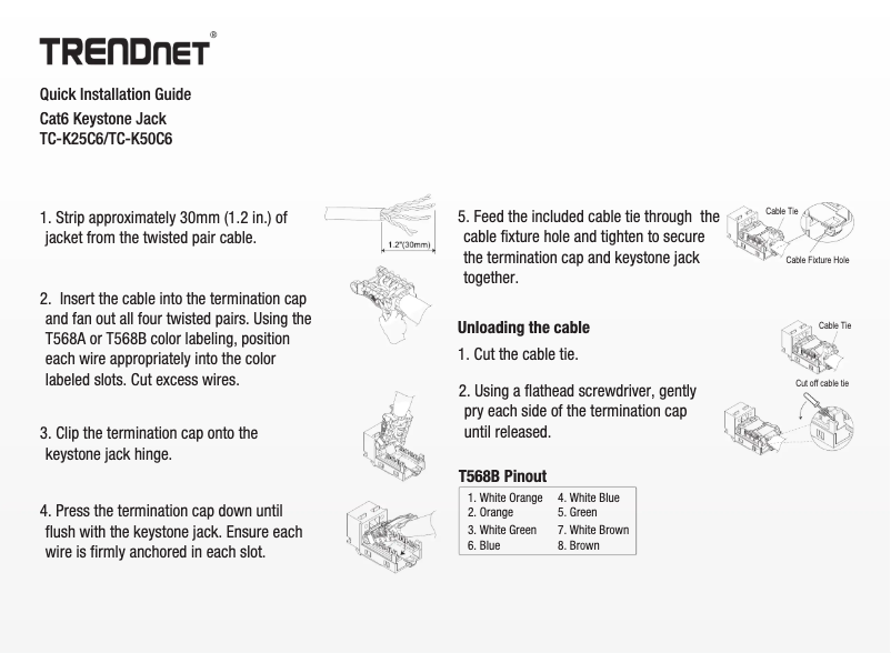 Imagen de la primera página del manual del dispositivo TC-K25C6