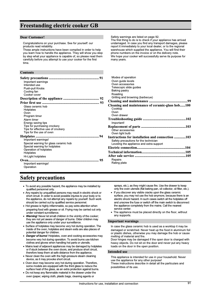 Imagen de la primera página del manual del dispositivo E 2304 W