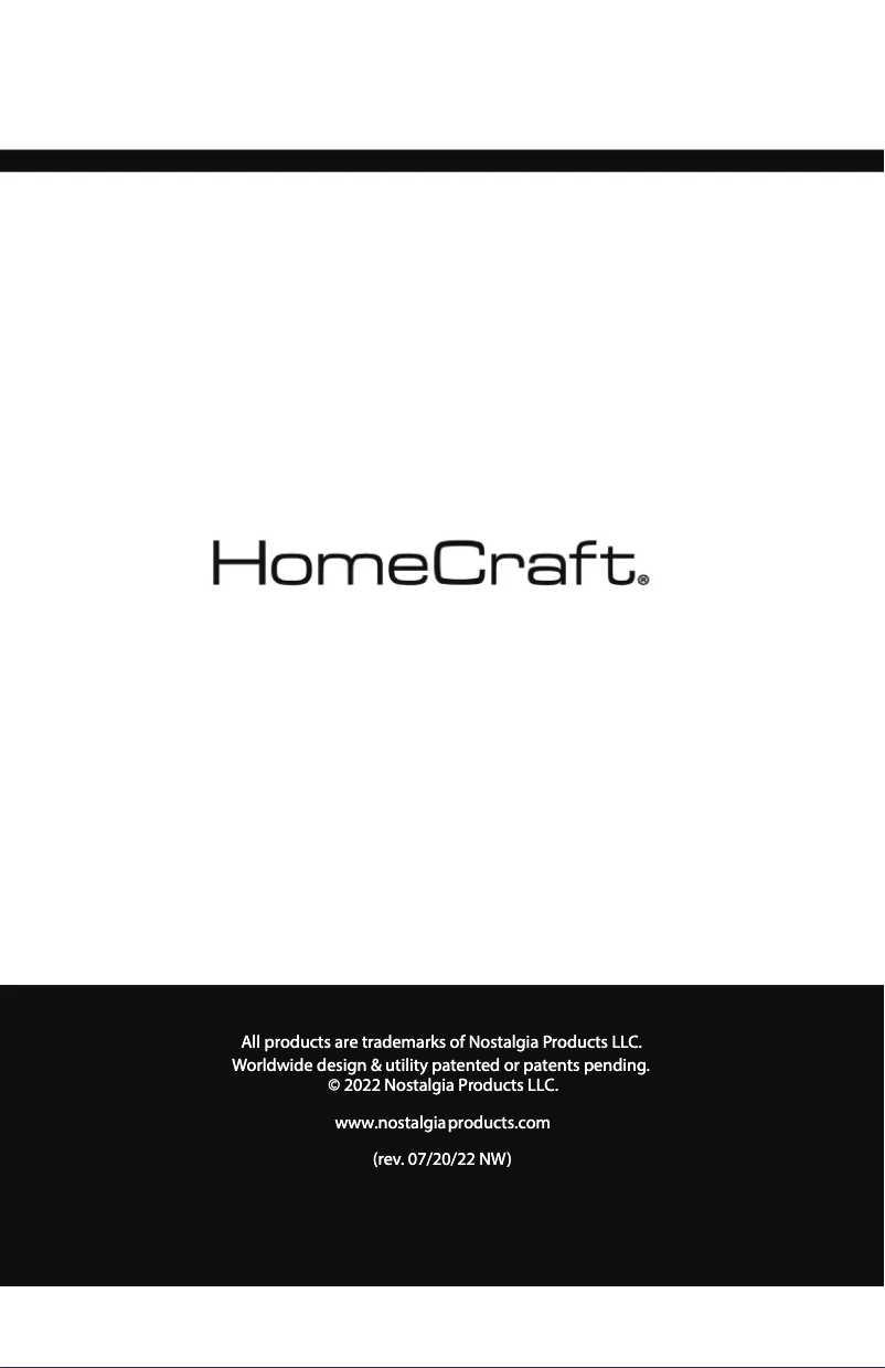 Página 1 del manual Manual de usuario HomeCraft HCSK7BK